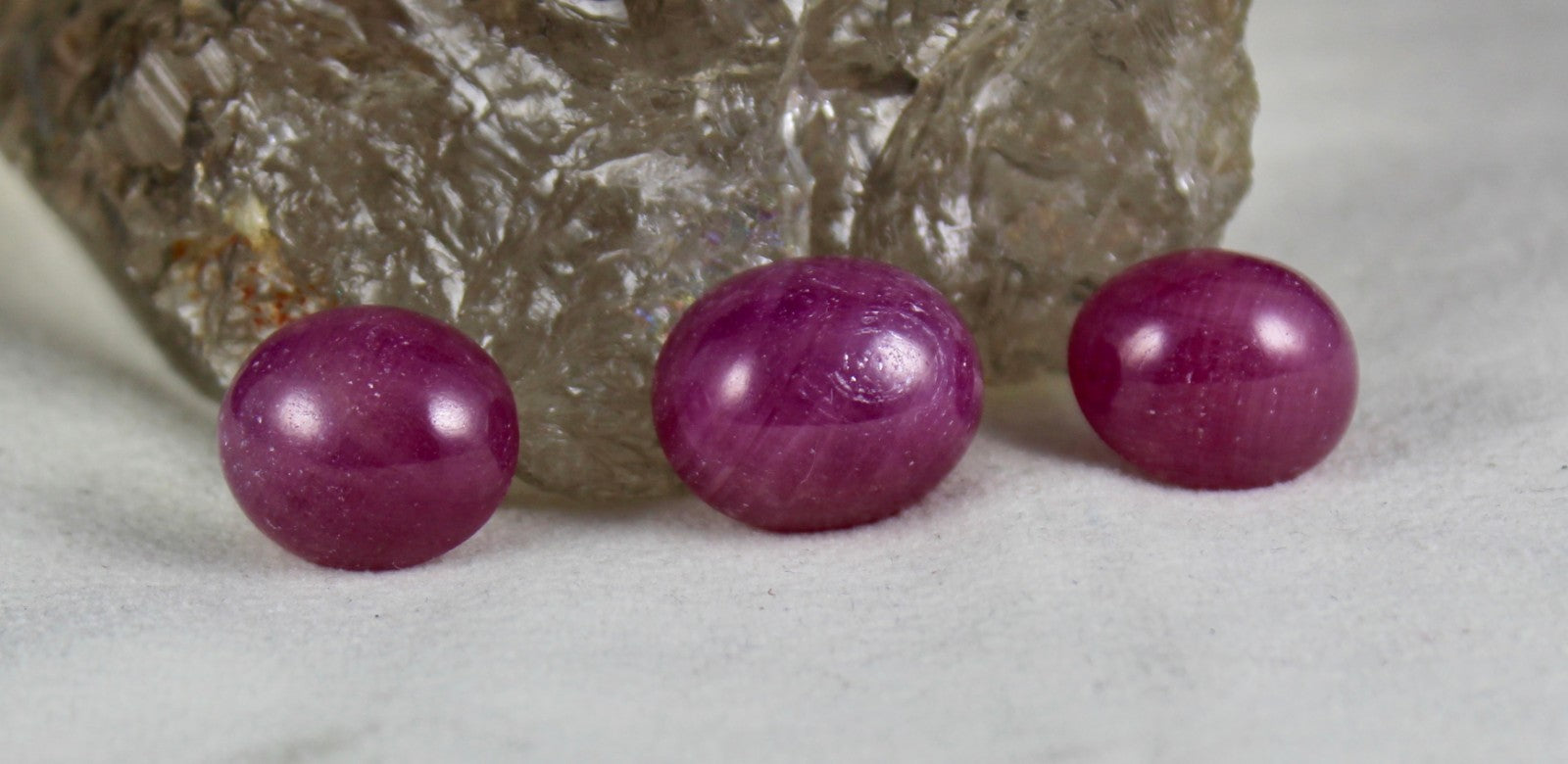 Certified Natural Ruby Oval Cabochon 3 Pc 80.39 Ct Gemstone Set For Earrings