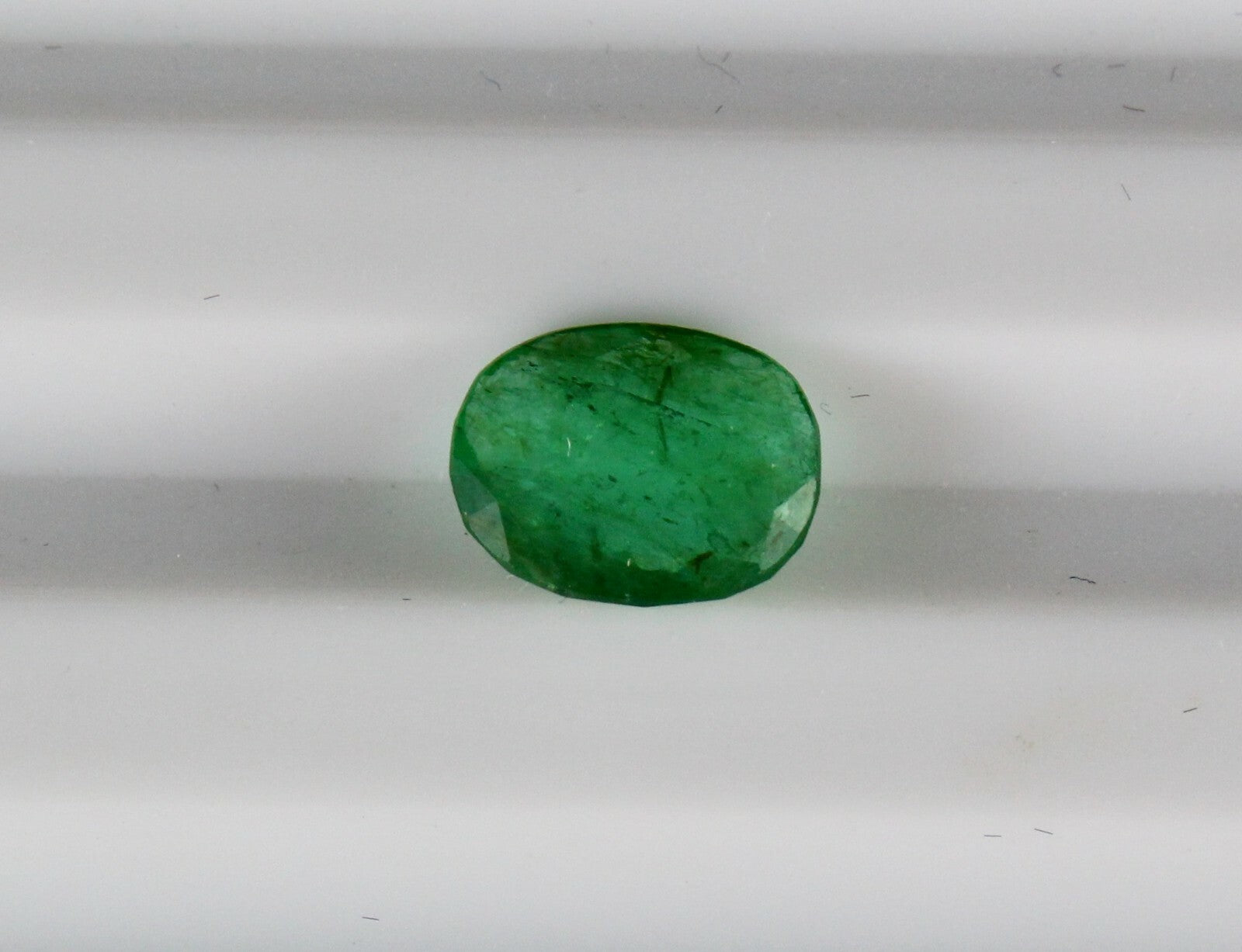 9x7mm Oval Emerald 1.22ct Zambian Untreated Gemstone Ring Pendant
