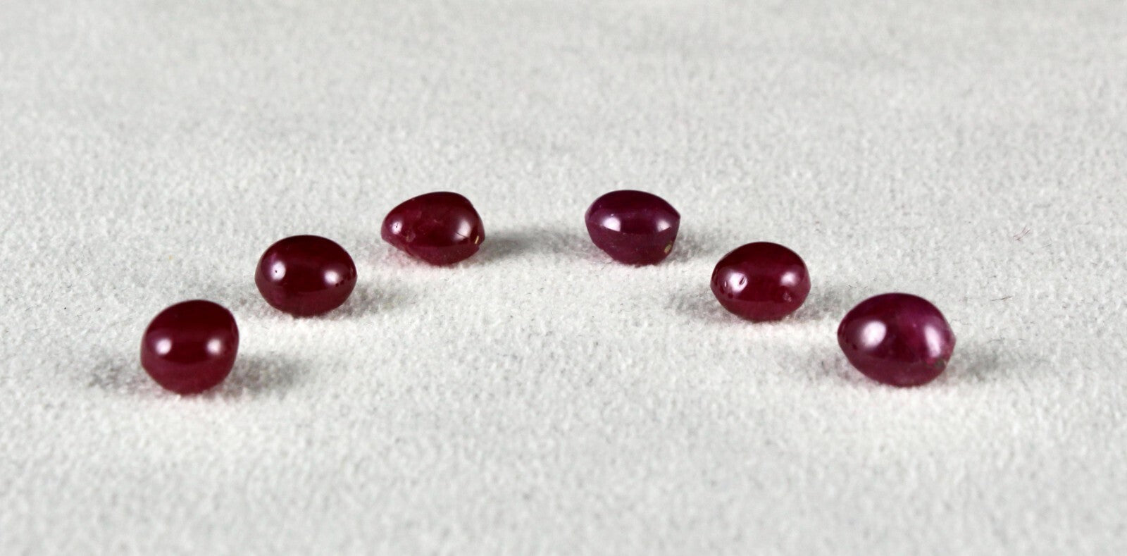 Certified Natural Burmese Ruby 15.40ct Cabochon 6 Pcs Pair Earring Gemstone
