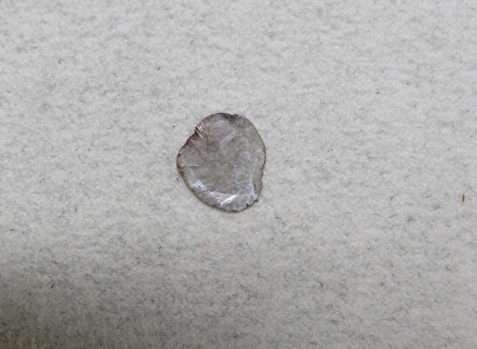 Natural Diamond Flat Untreated Round Shape Cut 0.48 Carats Stone Ring Pendant