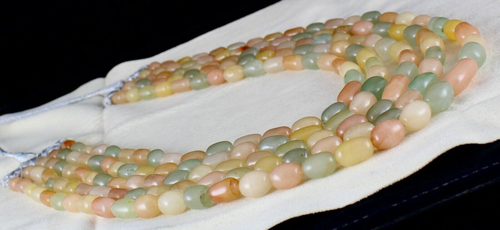 MULTI NATURAL SEMI PRECIOUS BEADS CABOCHON 5L 1115 CTS GEMSTONE FASHION NECKLACE