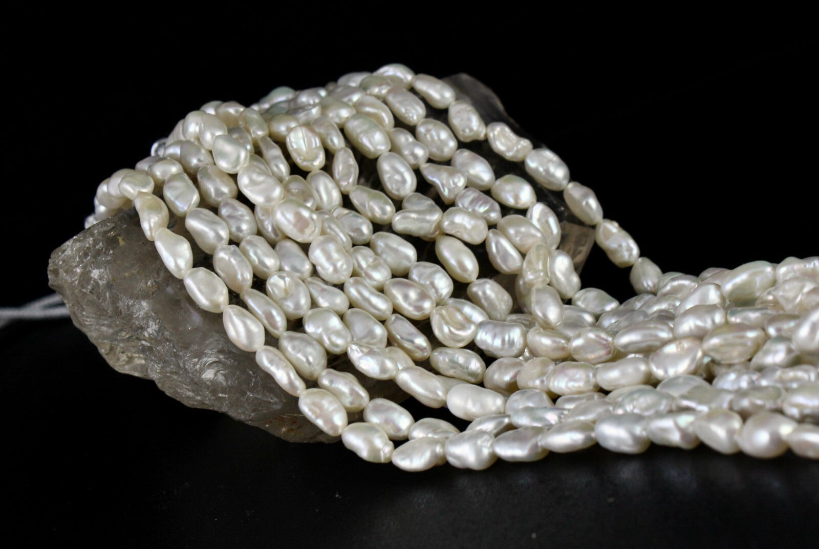 Certified A+ Genuine Keshi South Sea Pearl Beads 719 Ct Finest Long Necklace