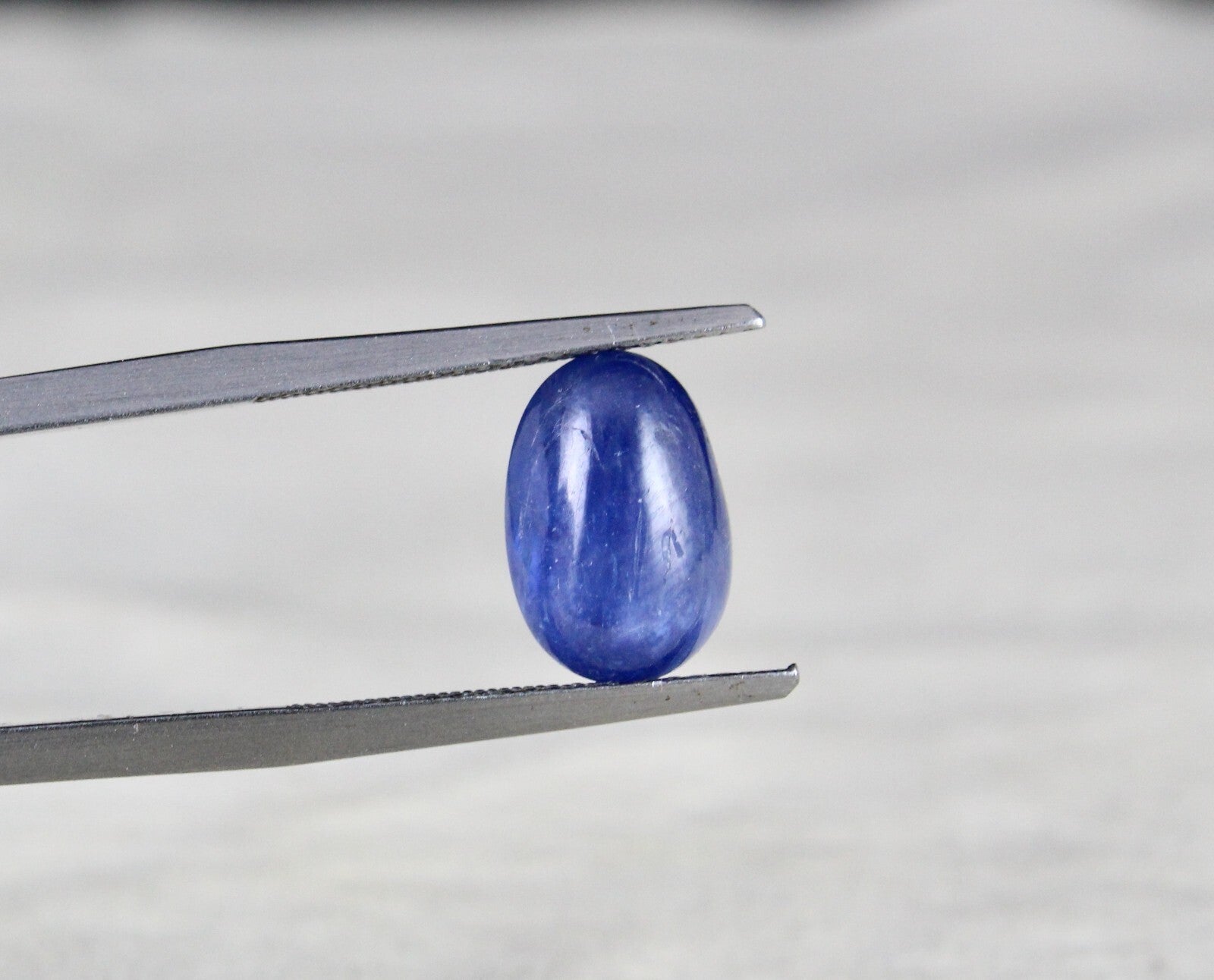 Certified 5.72ct Natural Blue Sapphire Oval Cabochon Gemstone Ring Pendant