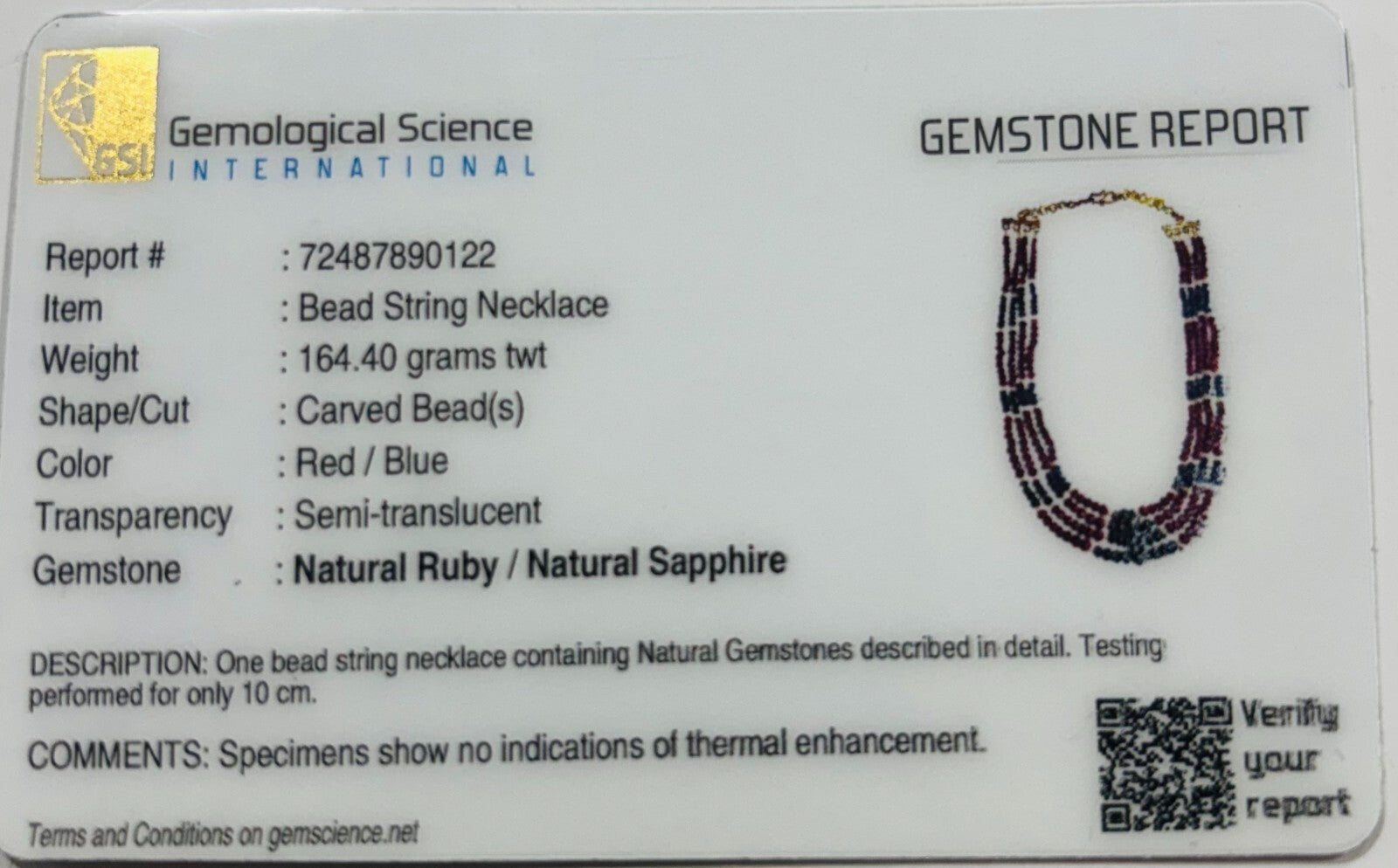 Certified Natural Blue Sapphire Ruby 755ct Melon Beads Gemstone Pearl Necklace