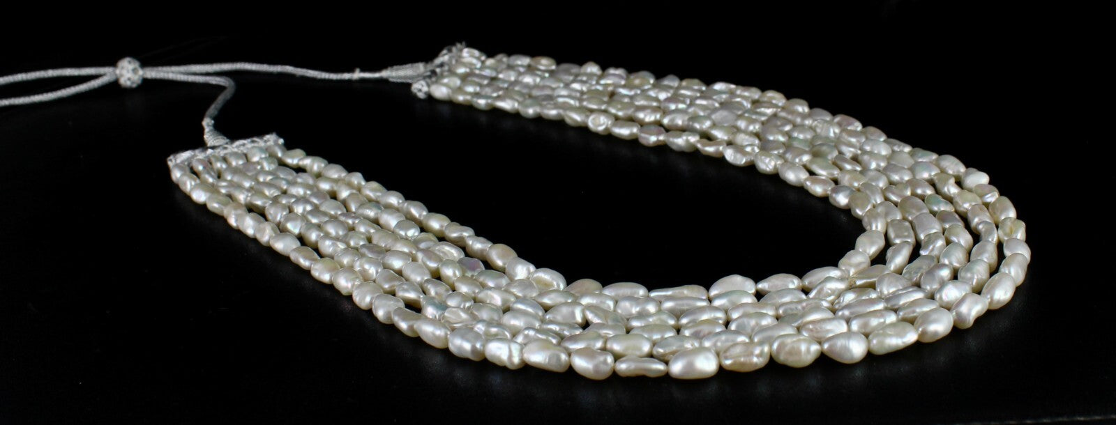 Certified A+ Genuine Keshi South Sea Pearl Beads 719 Ct Finest Long Necklace