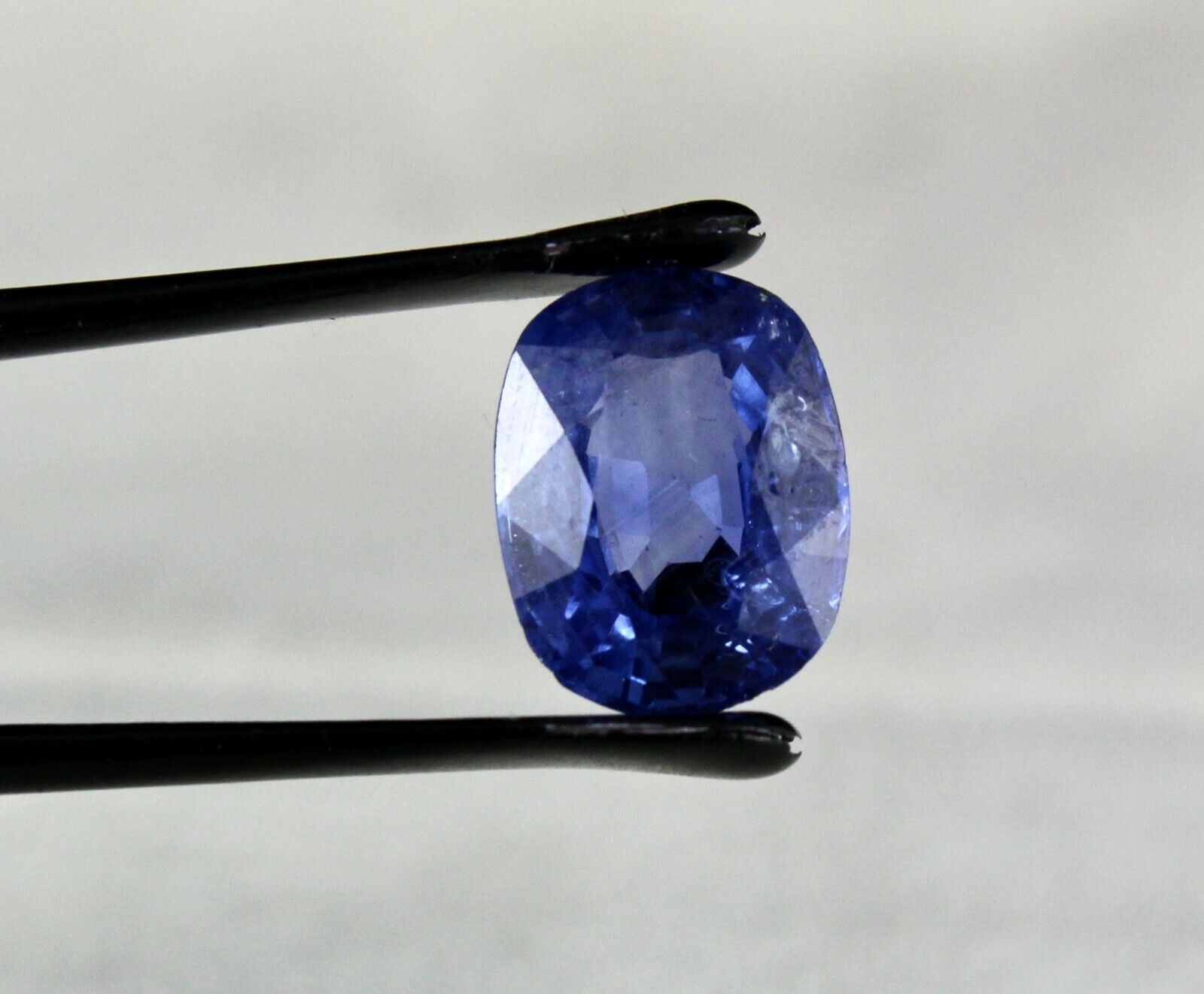 NATURAL UNHEAT BURMA BLUE SAPPHIRE CUSHION CUT 12X9 MM 5.84 CARATS GEMSTONE RING