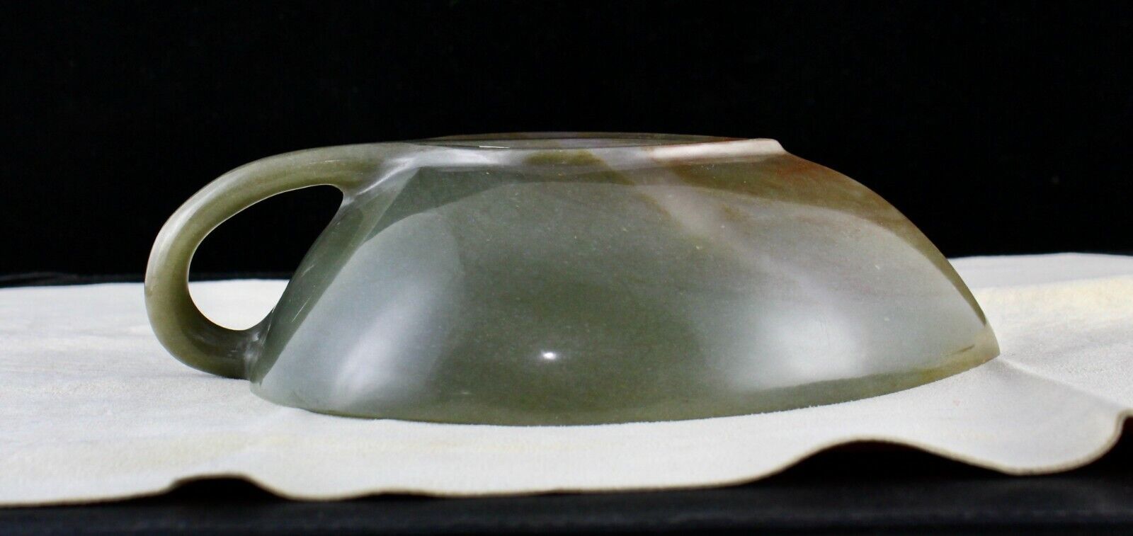 HAND CRAFTED NATURAL AGATE 1680 CARATS CARVED DESIGNER BOWL FOR HOME DECOR