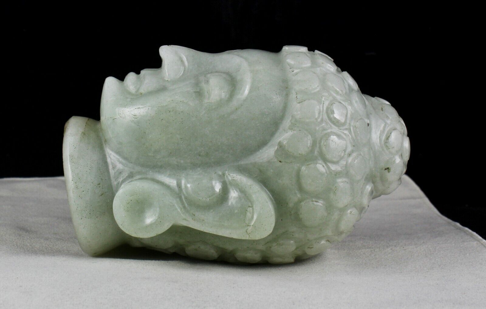 NATURAL INDIAN JADE BUDDHA HEAD 6.5" 10960 CARATS GEMSTONE STATUE FOR HOME DECOR