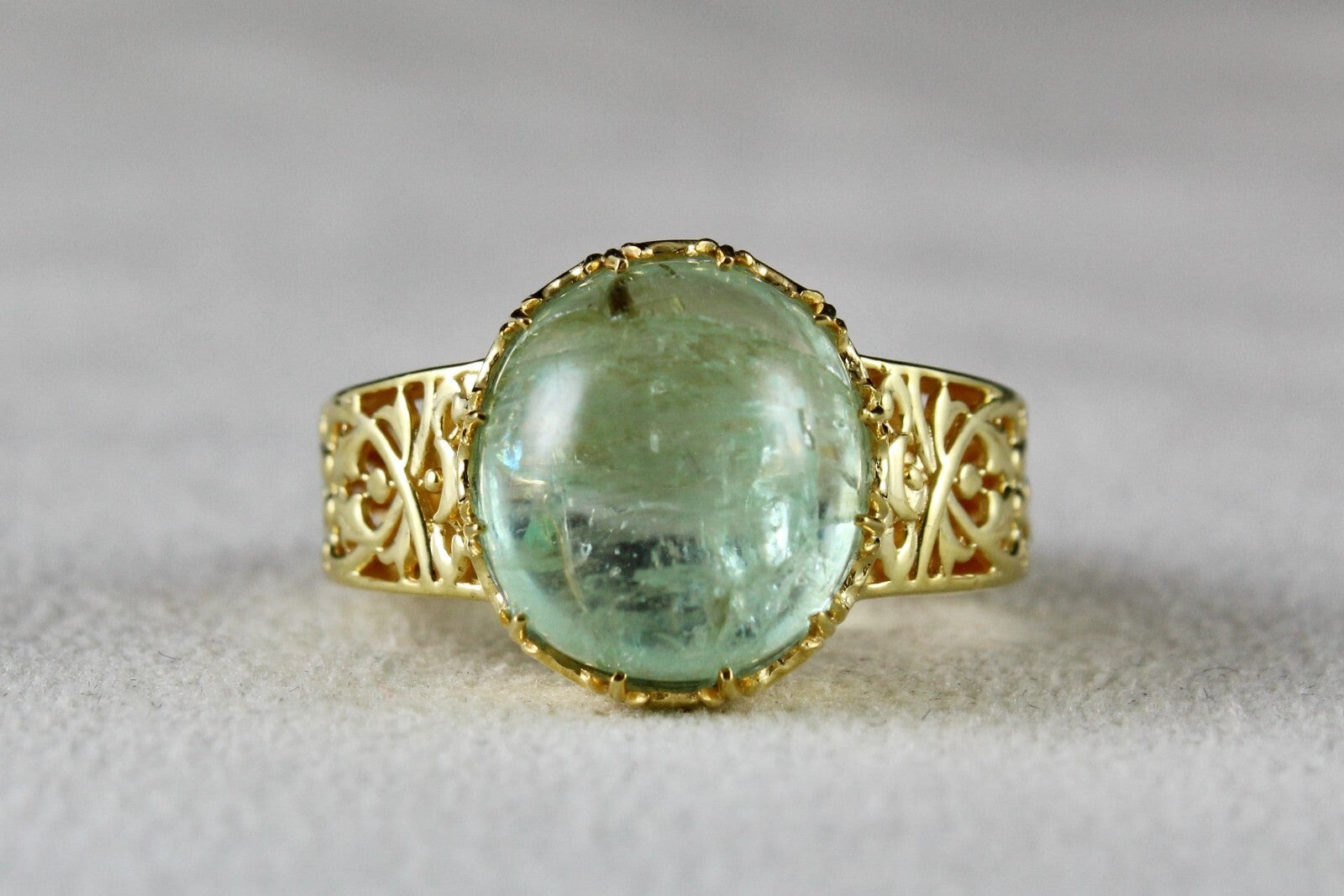 Certified Natural Old Colombian Emerald 36.15ct Sterling Silver Unisex Ring