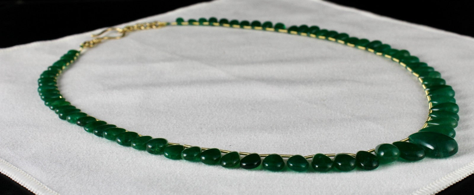 Certified Natural Emerald Teardrop Necklace 174.42 Ct Hanging Gemstone Designing