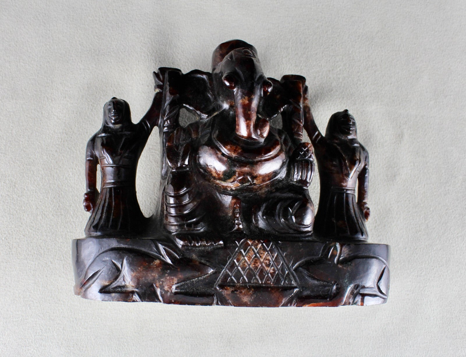 Certified Natural Hessonite Gomed 7275 Ct Lord Ganesha Gemstone Statue Decor