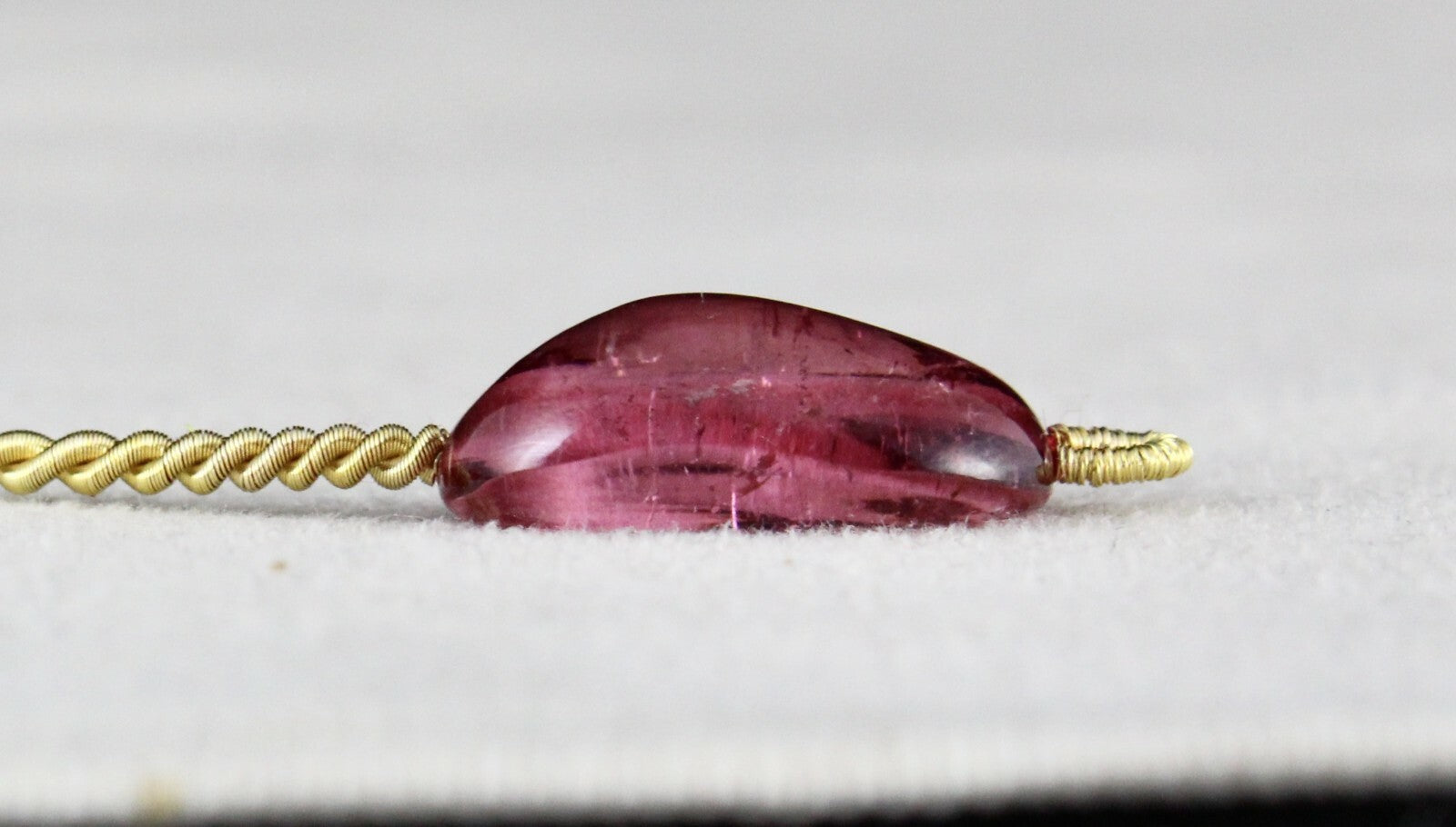 Natural Pink Tourmaline Rubellite 14.27 Ct Bead Hanging Gemstone Pendant Design