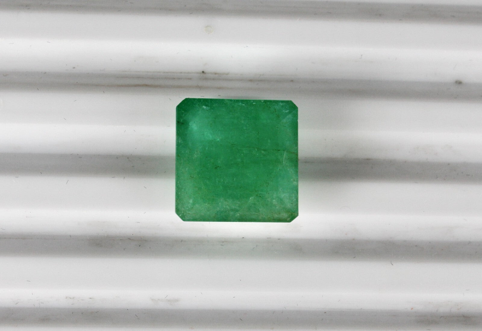 Certified Natural Unheated Emerald 19.47ct Square Cut Gemstone For Ring/pendant