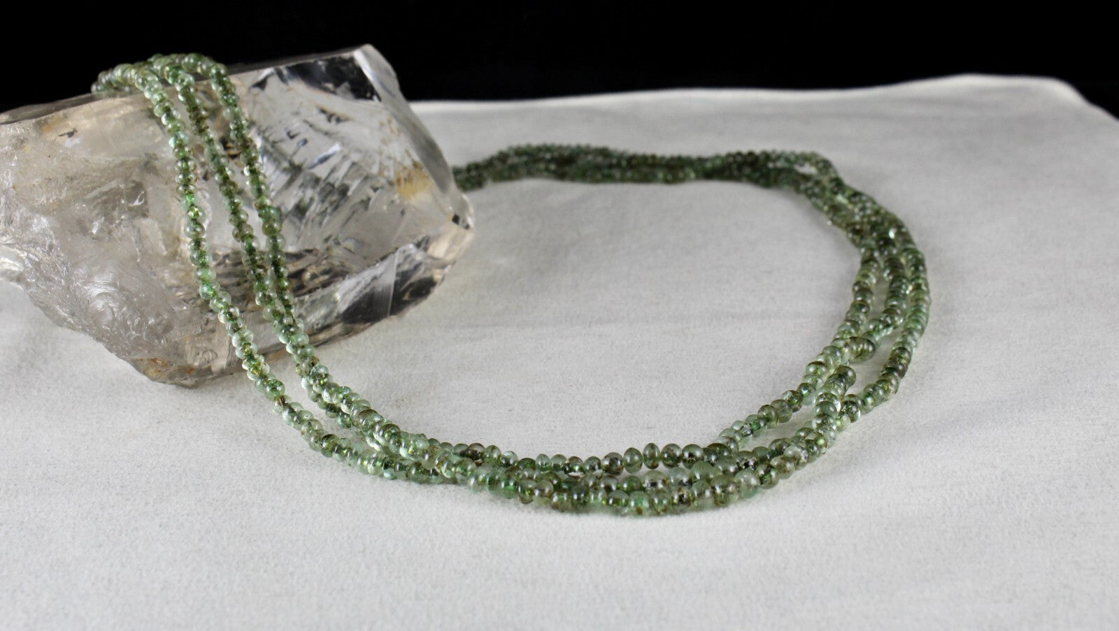 Antique Natural Emerald Beads Necklace 181 Cts Round Gemstone