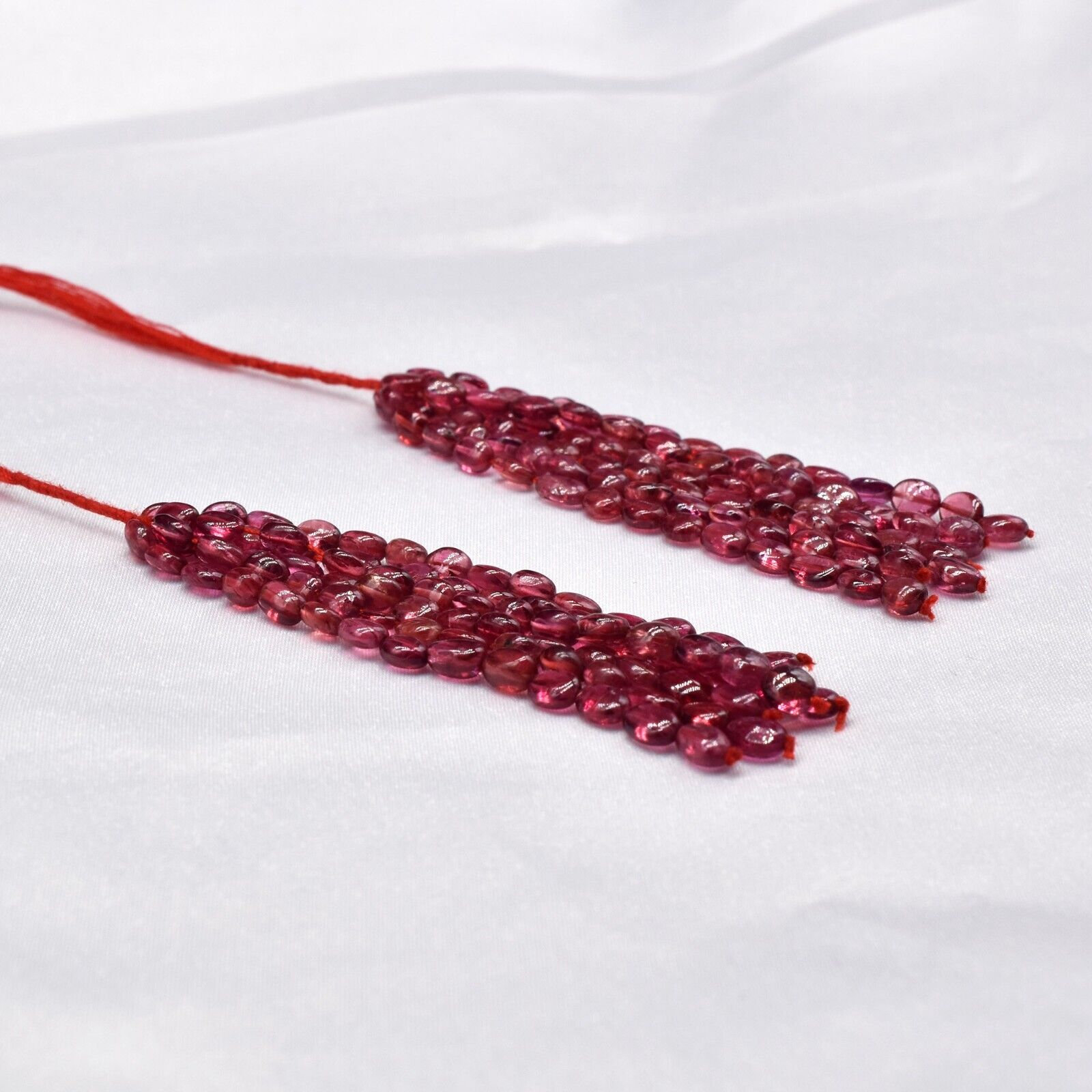 Natural Certified Spinel Beads Tassel 61 Ct Designing Gemstone Hanging Earring