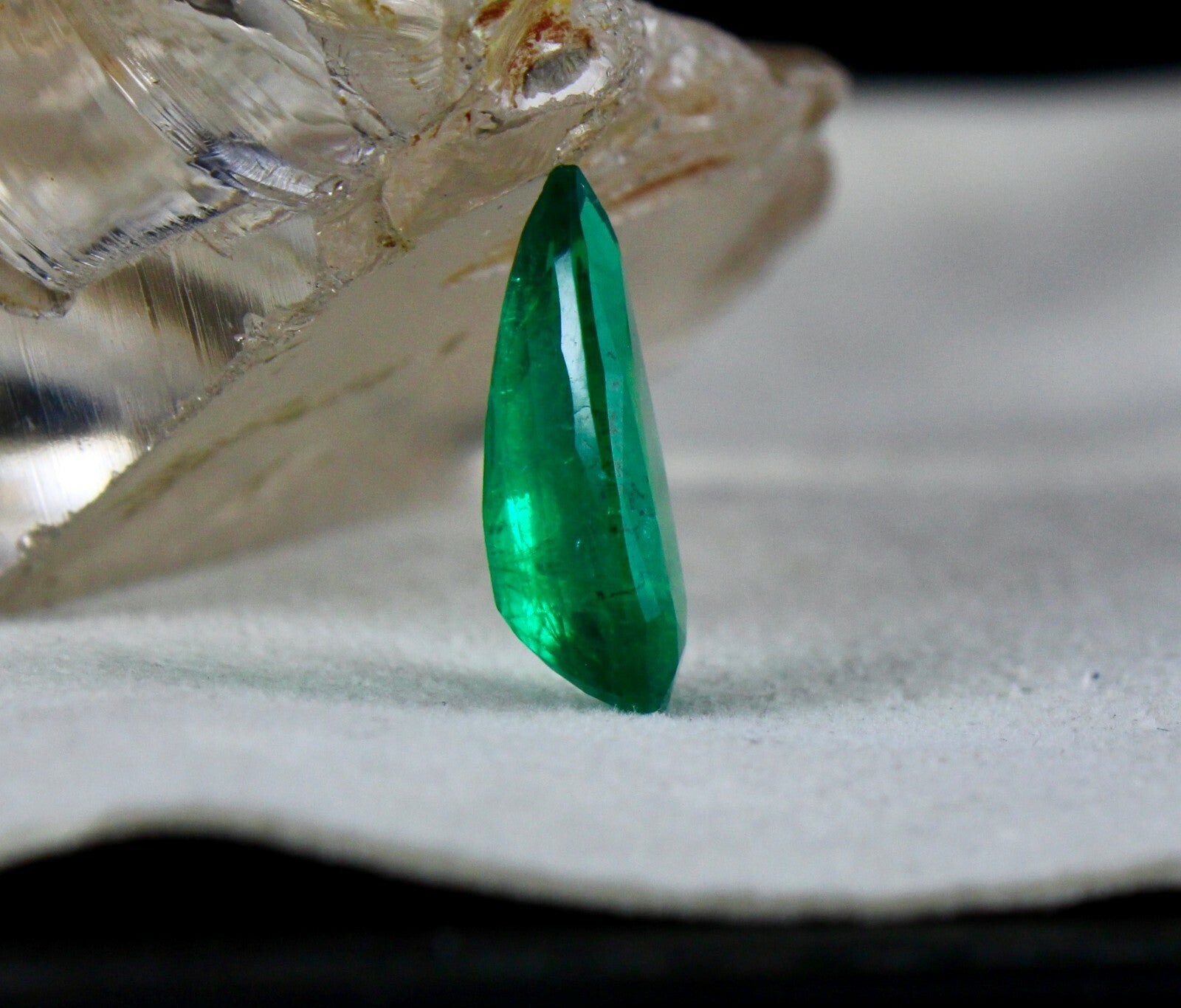 Gtl Certified Natural Zambian Emerald Pear 5.76 Ct Loose Gemstone Ring Pendant