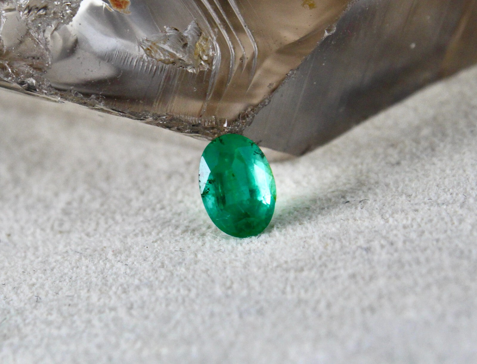 Natural Zambian Emerald 1.12ct Oval Cut Gemstone Ring Pendant