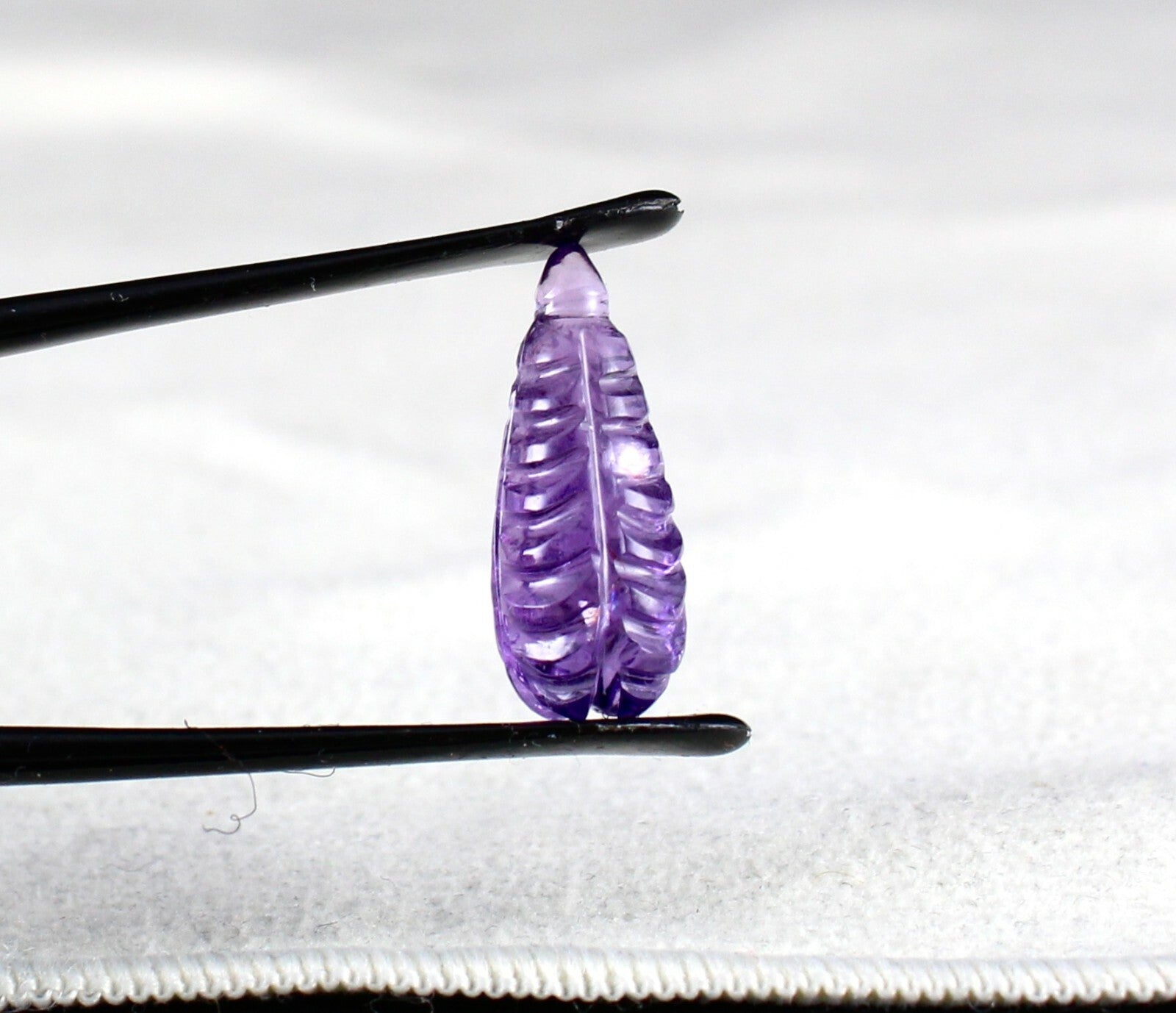 Natural Amethyst 11 Pcs 71 Cts Carved Drops Gemstone Earring Necklace Set