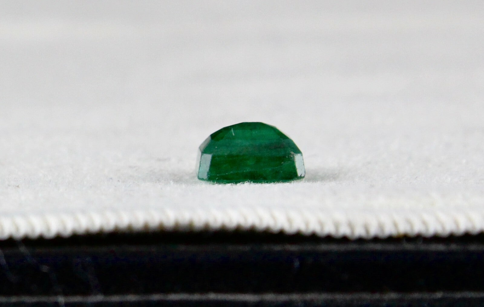 Natural Old Zambian Emerald Cut Octagon 2.54ct Gemstone Ring Pendant Silver