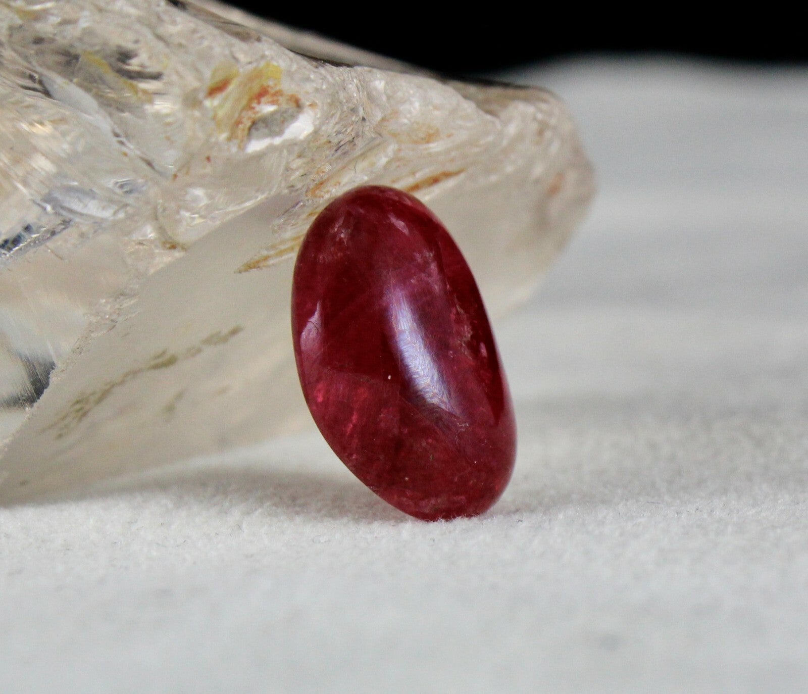 Certified Natural Red Spinel Cabochon 18x13mm 16.12ct Gem Ring Pendant