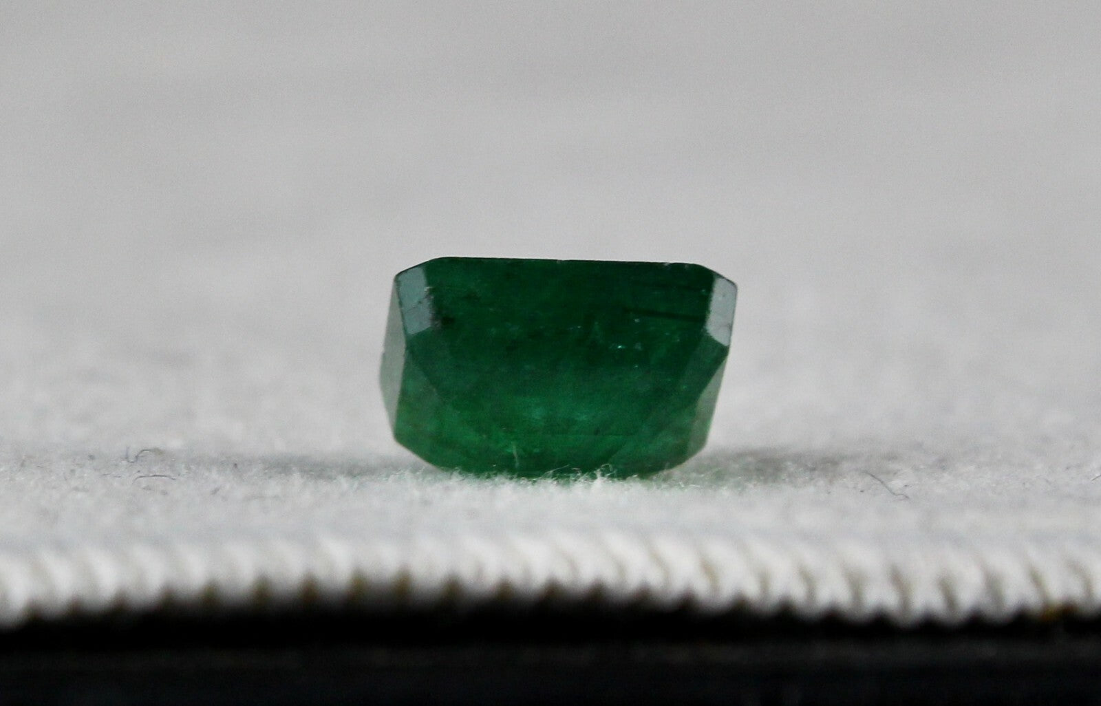 Natural Old Zambian Emerald Cut Octagon 2.54ct Gemstone Ring Pendant Silver