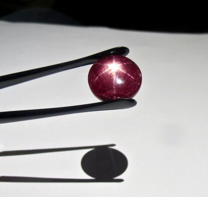 NATURAL 6 LINE STAR RUBY OVAL CABOCHON 21.35 CTS GEMSTONE FOR RING PENDANT