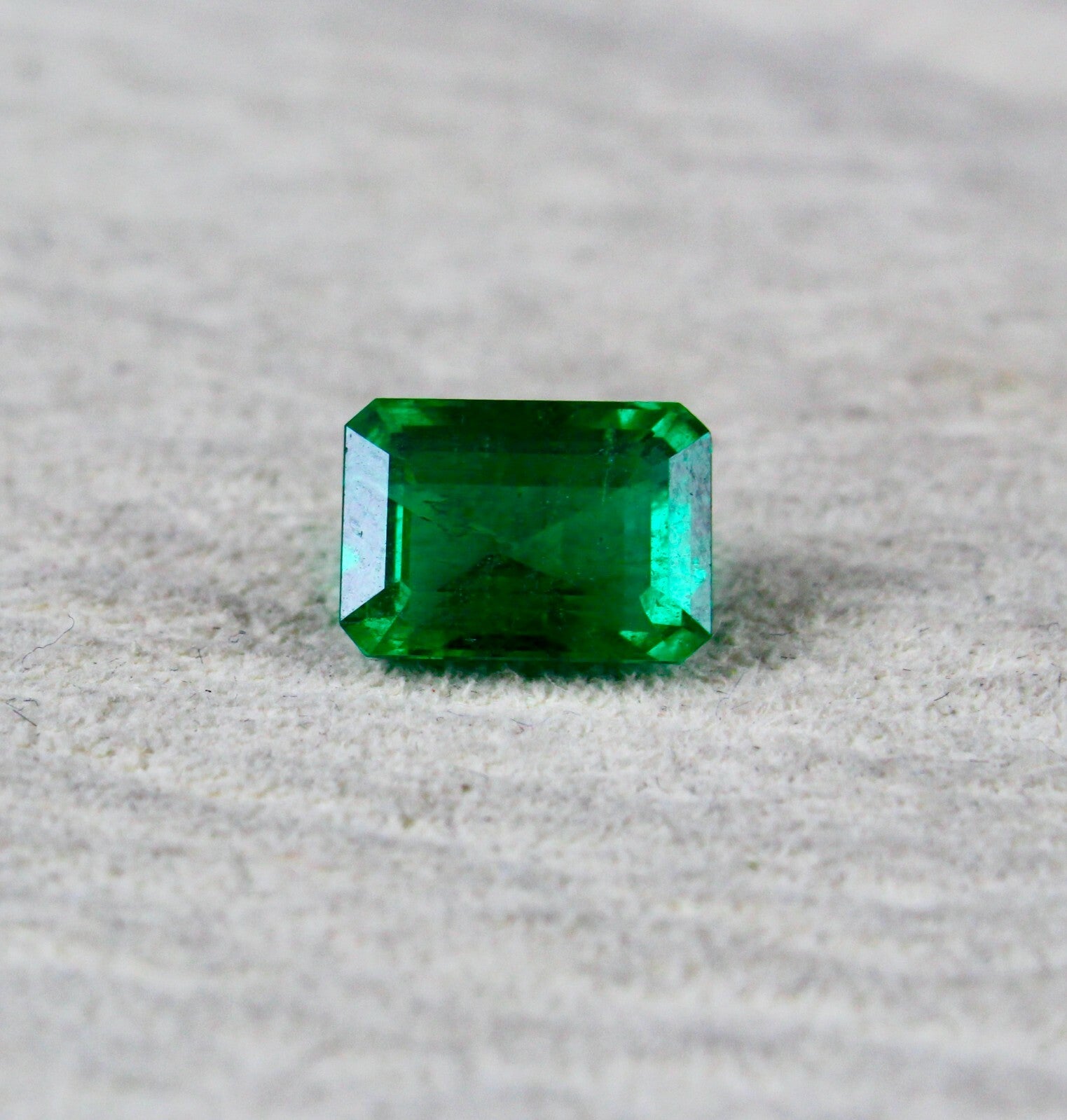 Certified Natural Emerald Octagon Cut 3.85ct 11x8mm Sterling Silver Ring Pendant