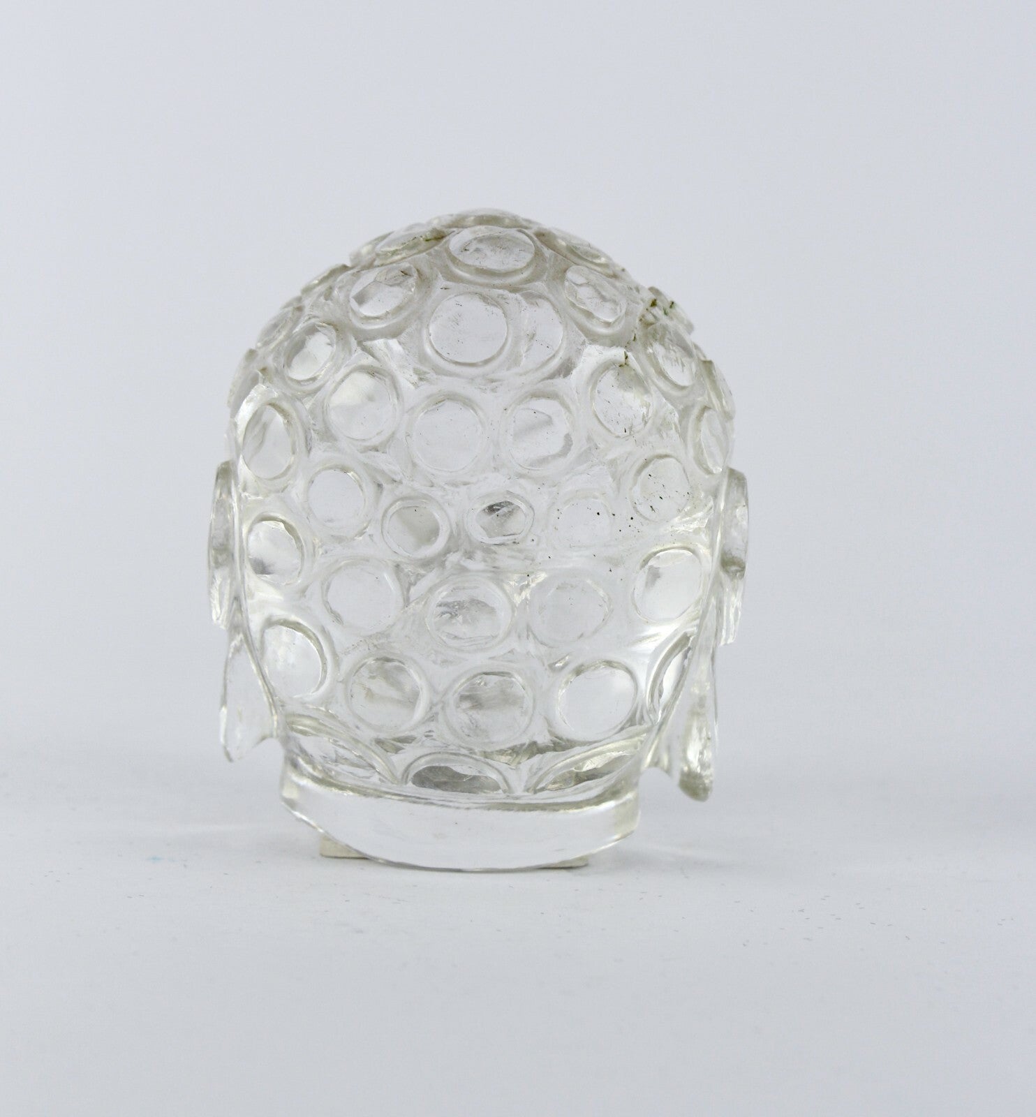 Natural Crystal Quartz Buddha Head 820ct 2 Inch Gemstone Statue Home Decor Piece