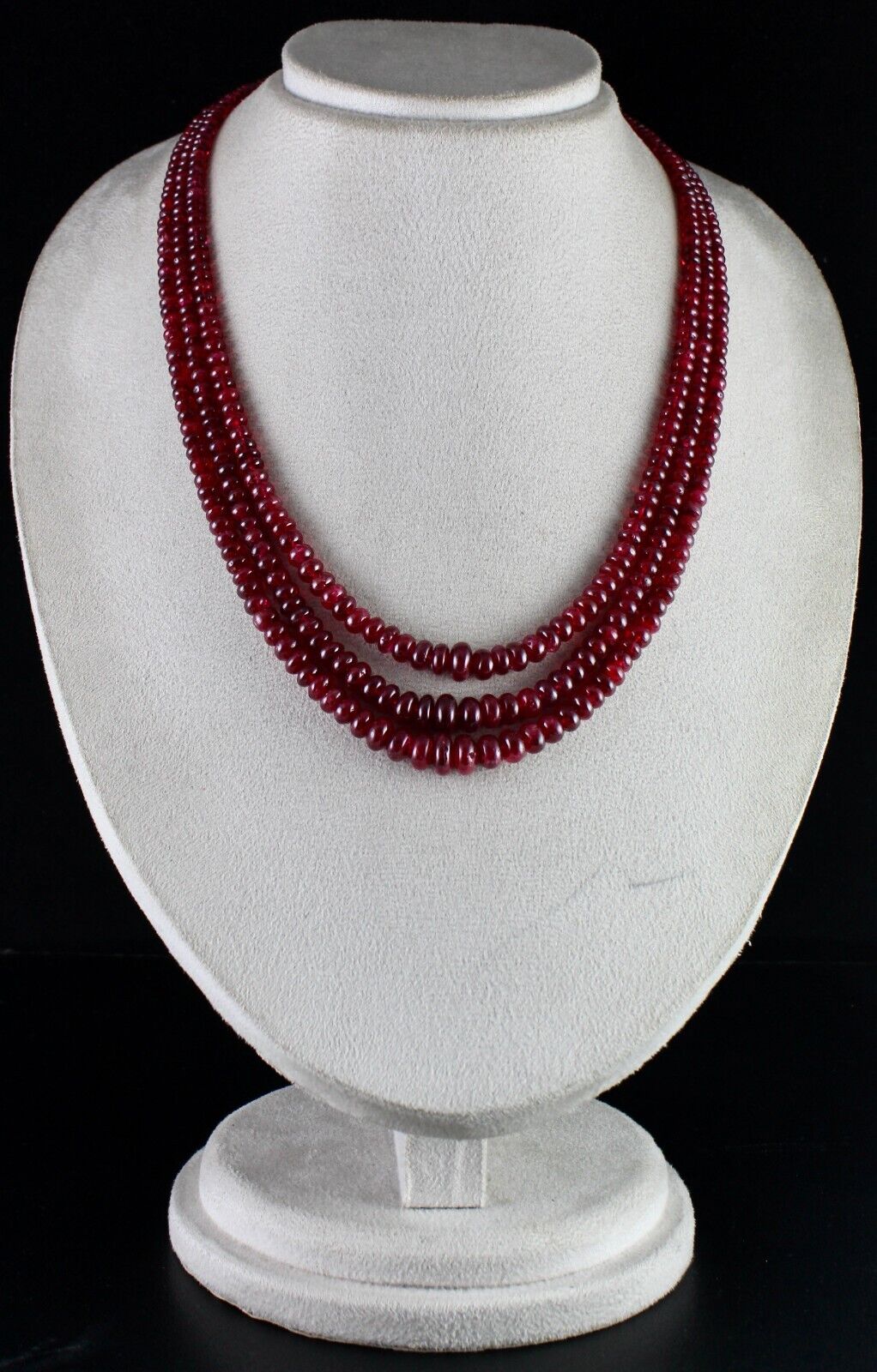 Natural Certified Spinel Beads Round 3 L 525 Ct Fine Gemstone Important Necklace