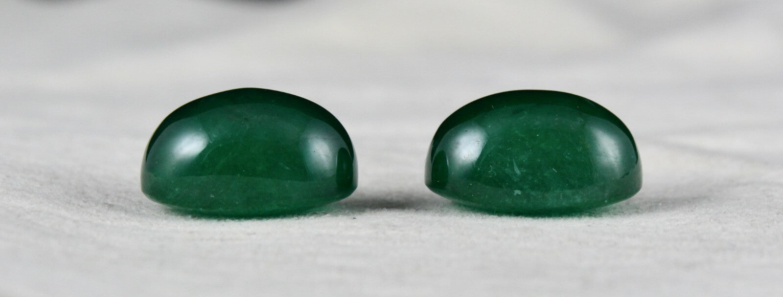 Certified Natural Zambian Emerald Oval Cabochon 44.32 Ct Gemstone Earring Design