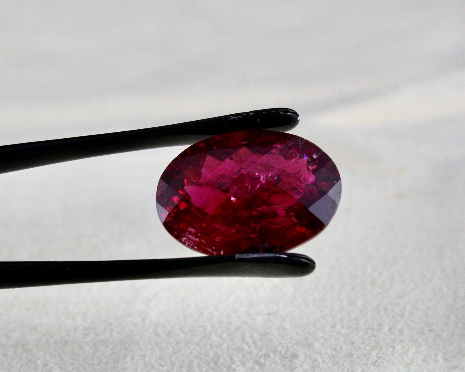 NATURAL PINK TOURMALINE RUBELLITE OVAL CUT 14.10 CARATS GEMSTONE RING PENDANT