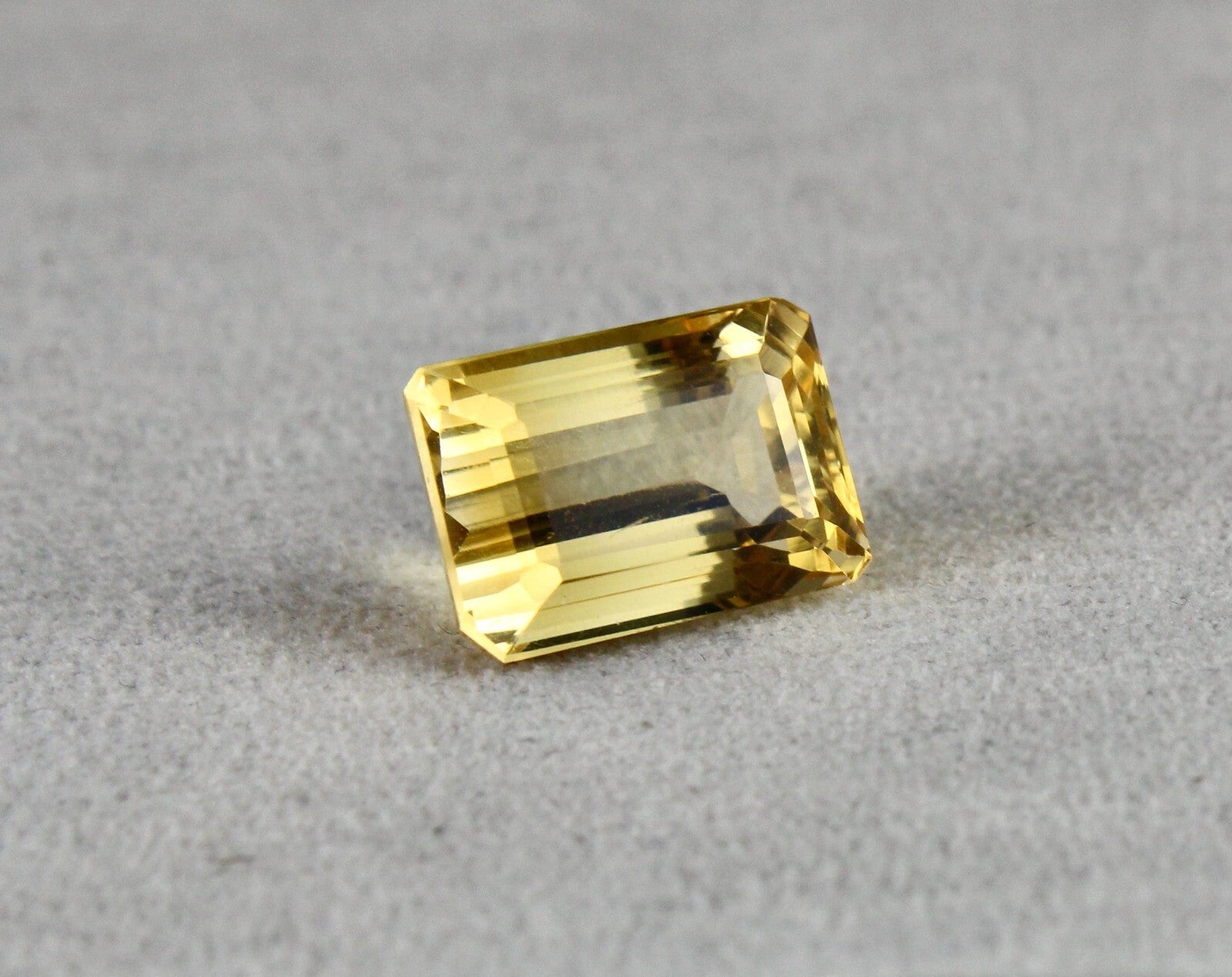 Natural Yellow Citrine 19.19ct Octagon Cut 18x12mm Gemstone Pendant Ring