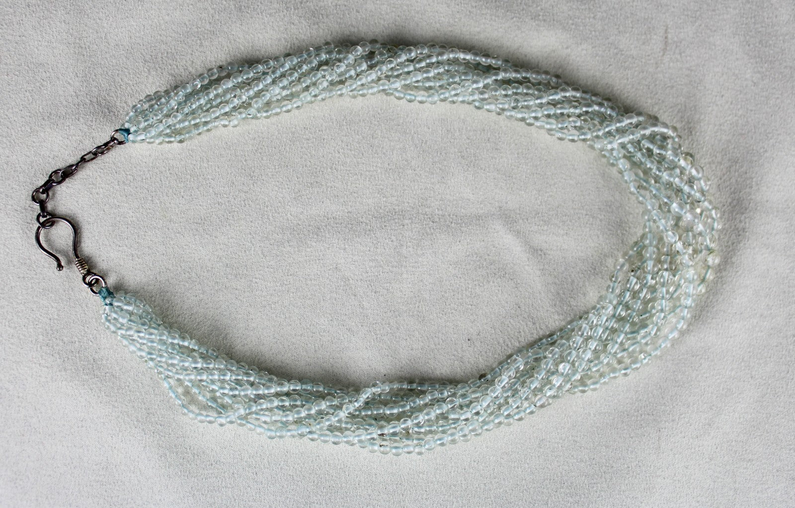 Certified Natural Blue Aquamarine 433 Ct Sterling Silver Ladies Necklace