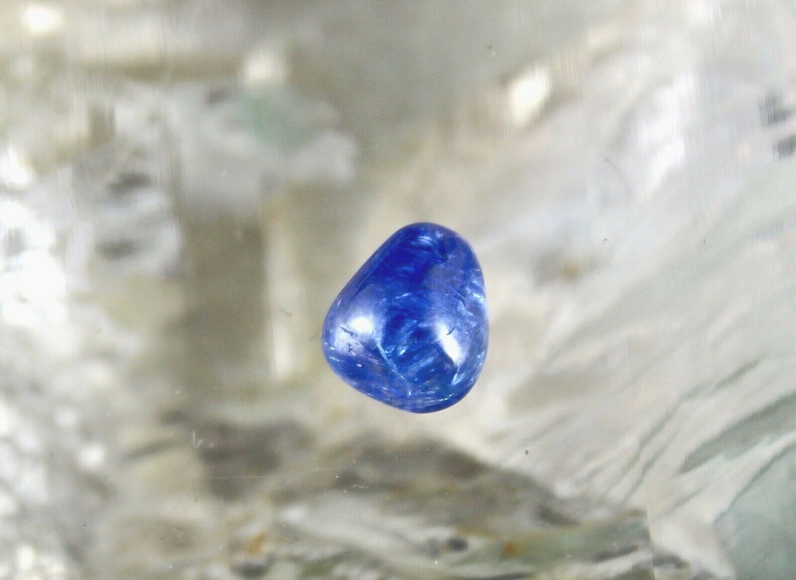 Certified Natural Blue Sapphire Triangle Cabochon 8.57 Ct Gemstone Ring Pendant