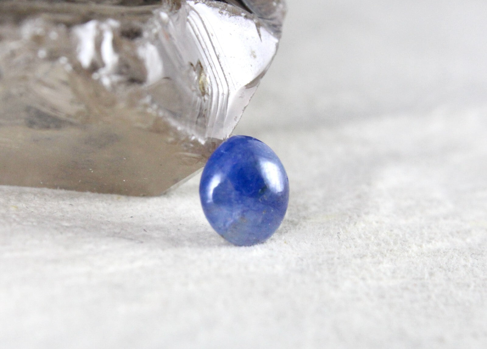 Certified Natural Blue Sapphire 5.42 Ct Round Cabochon Gemstone Ring Pendant