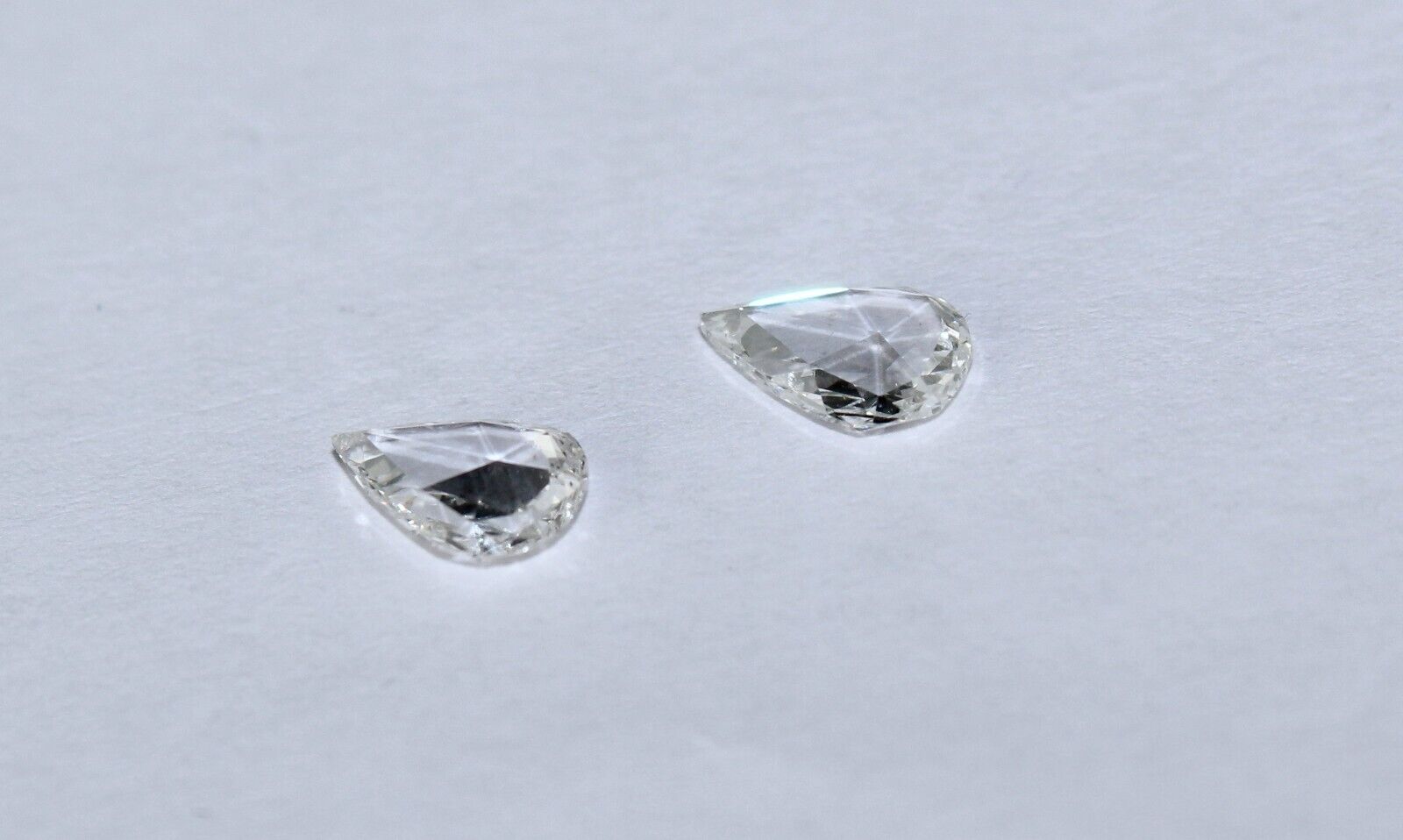 NATURAL ROSE CUT DIAMOND 1.11 CARATS PEAR SHAPE PAIR LOOSE GEMSTONE FOR EARRING