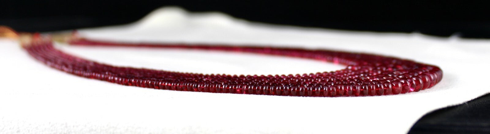 Certified Natural Spinel 330 Ct Red Gemstone Round Beads Necklace For Women