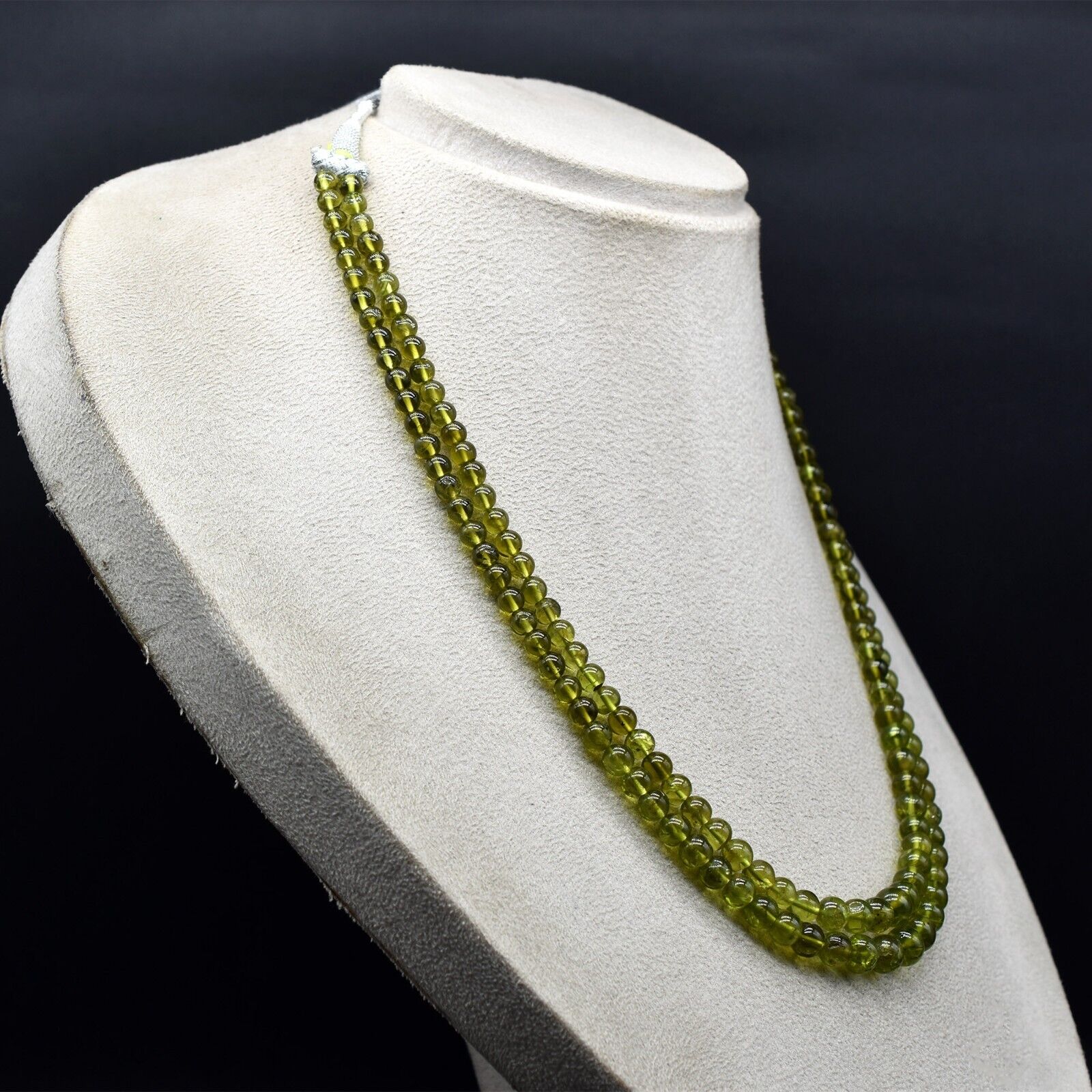 Natural Peridot Necklace Beads Round 2 L 299 Ct Semi Precious Drilled Gemstone