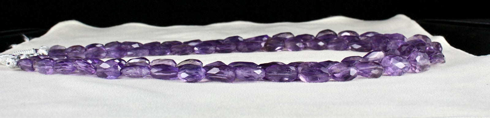 Amethyst 785 Ct Faceted Tumble Beads Purple Gemstone Fashion Necklace