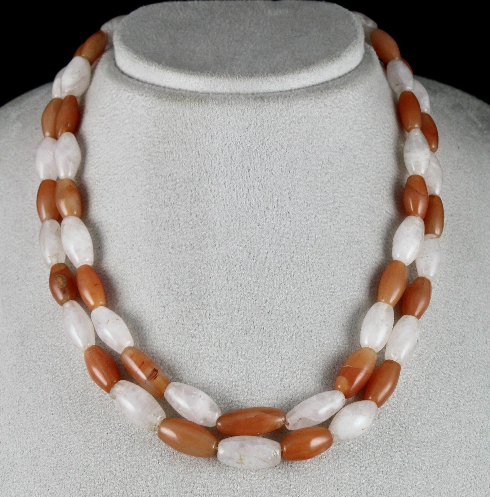 Natural Multi Quartz Beads 486 Ct Gemstone Fashion Necklace Long