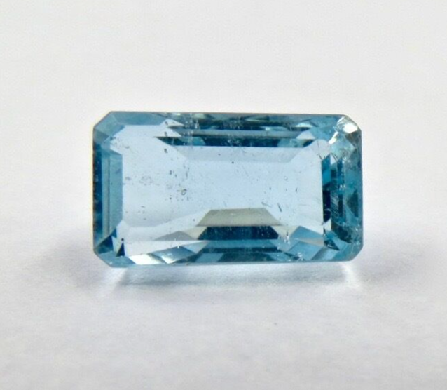 Natural Blue Aquamarine Octagon Cut 13X8mm 8.53 Ct Loose Gemstone Ring Pendant