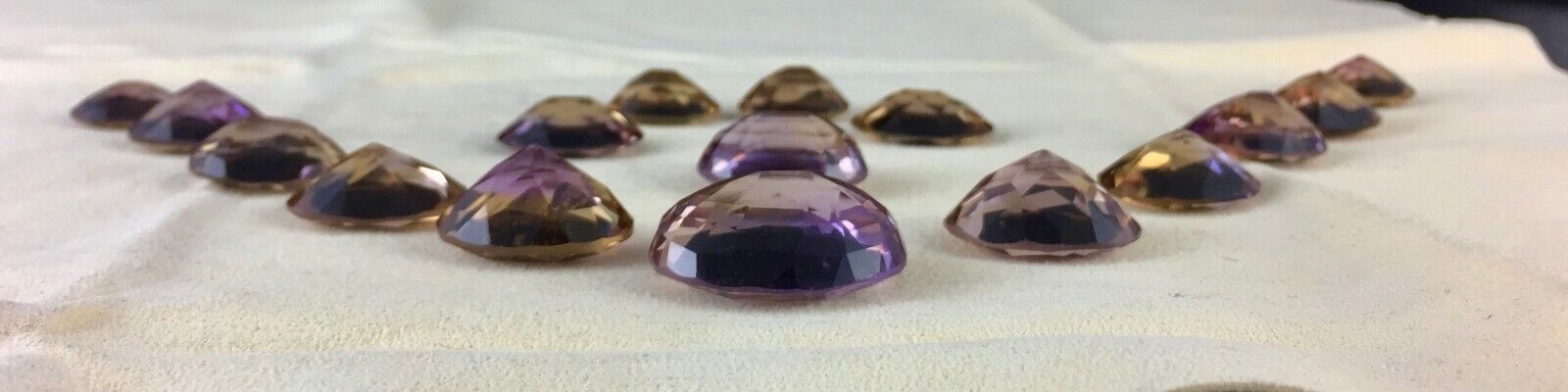 Natural Ametrine Oval Cut Gemstone 16 Pcs 317 Carats Gemstone Earring Ring Set