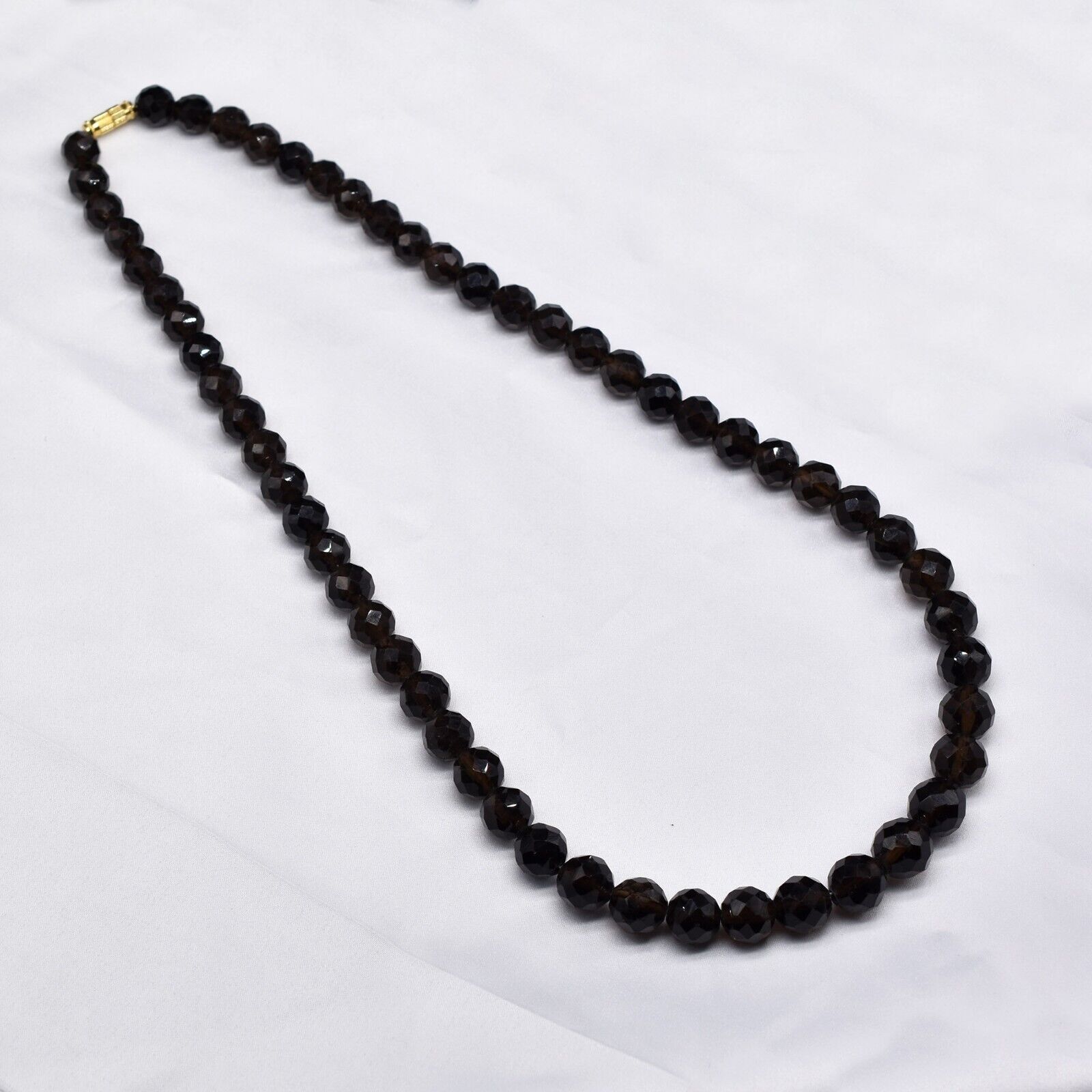 Natural Smoky Quartz Beads Faceted 1 L 507 Ct Drilled Gemstone Fashion Necklace