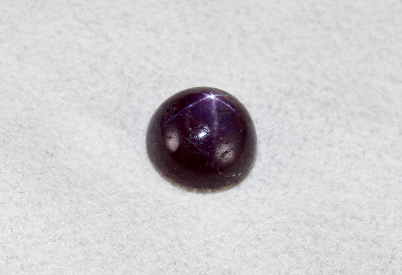 Certified Natural 6 Line Star Ruby Cabochon 10.68 Ct Gemstone For Ring/pendant