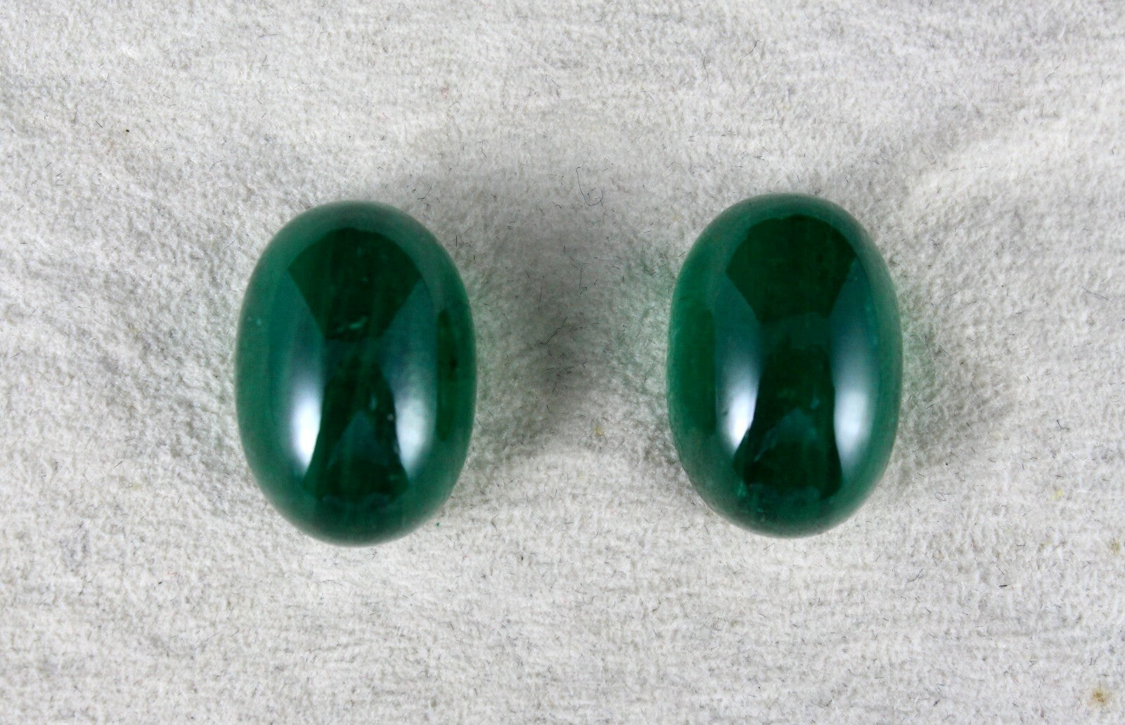 Certified Natural Zambian Emerald Oval Cabochon 44.32 Ct Gemstone Earring Design