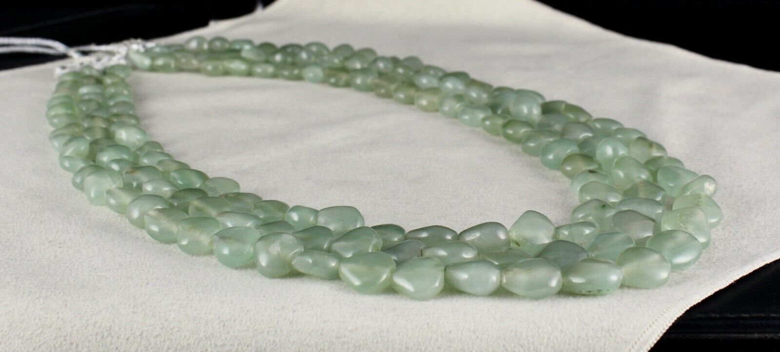 NATURAL INDIAN JADE BEADS FANCY CABOCHON 3L 874 CARATS GEMSTONE FASHION NECKLACE