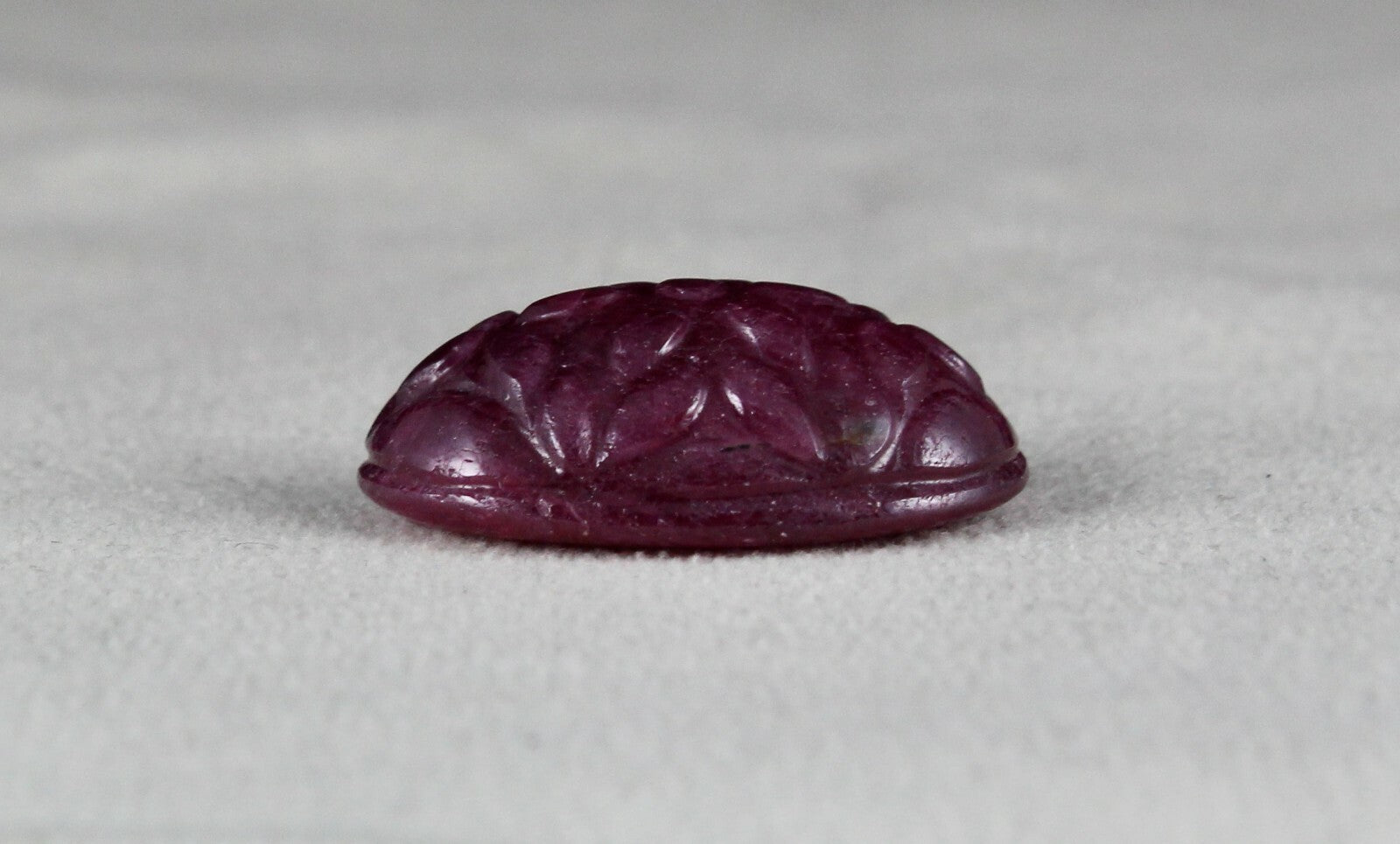 Certified Natural Ruby 45.57ct Carved Oval 26mm Loose Gemstone Pendant Ring