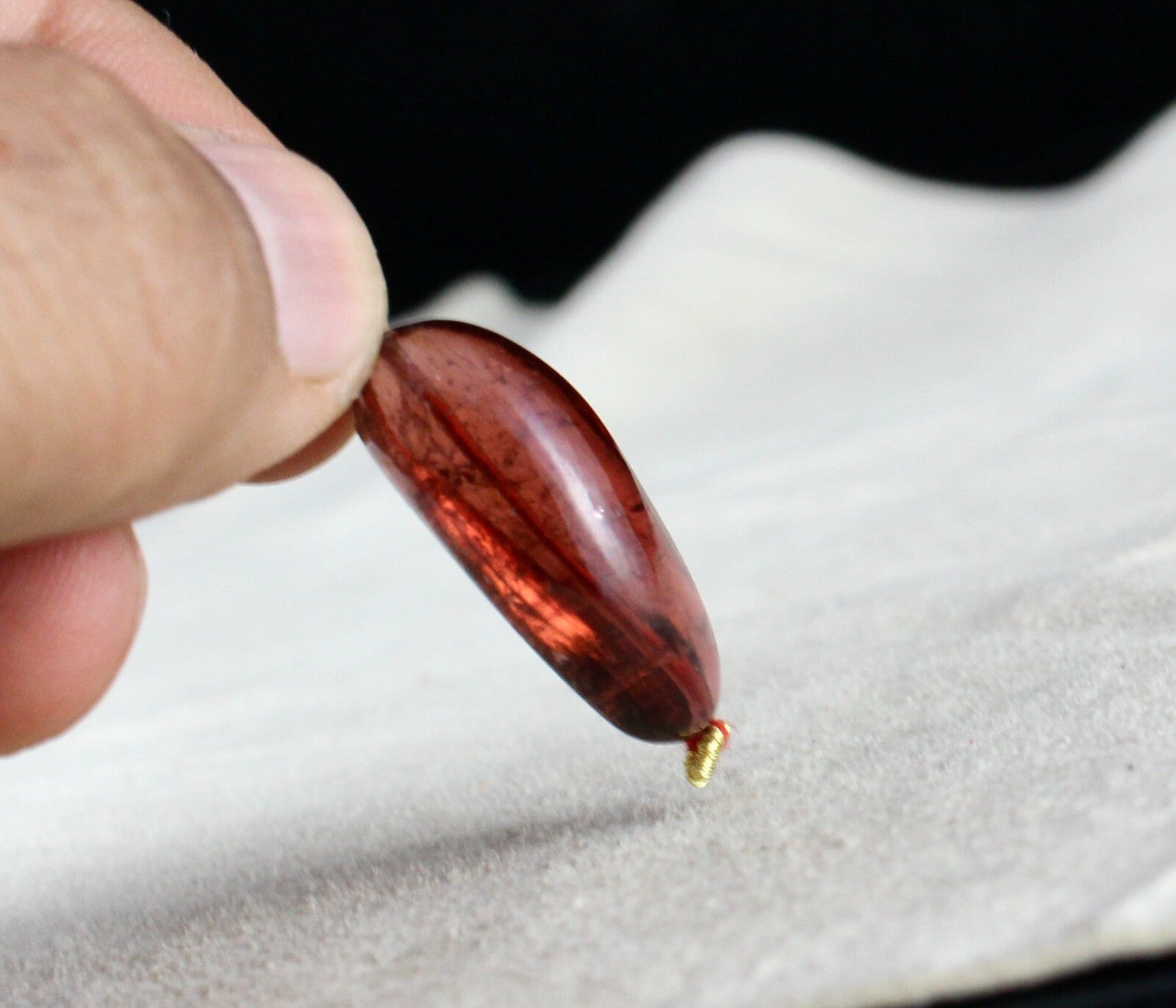 Natural Pink Tourmaline 26 Ct Rubellite Bead Pendant Gemstone Design