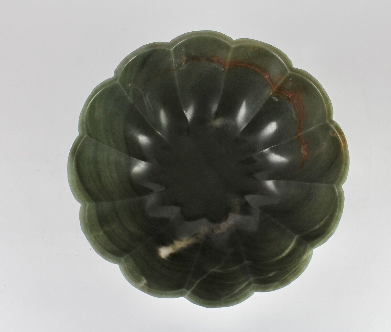 NATURAL GREEN AGATE CARVED ROUND 2320 CARATS BIG GEMSTONE BOWL FOR HOME DECOR