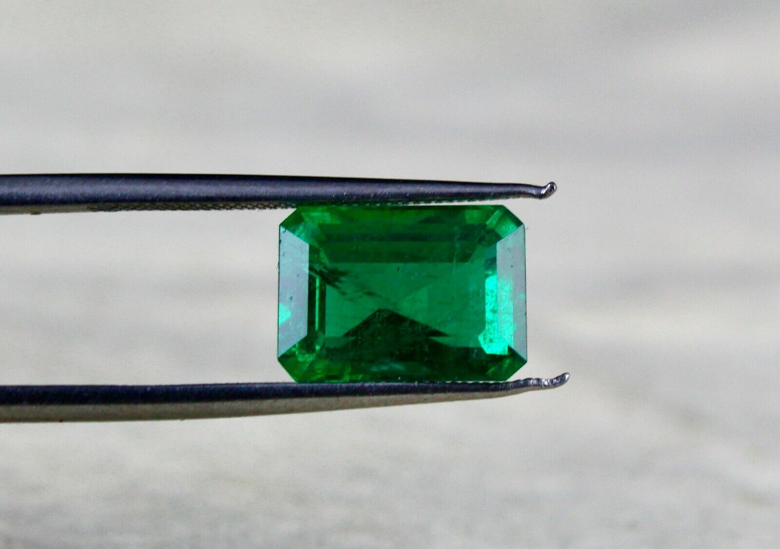 TOP NATURAL EMERALD OCTAGON CUT 3.85 CARAT 11X8MM PRECIOUS GEMSTONE RING PENDANT